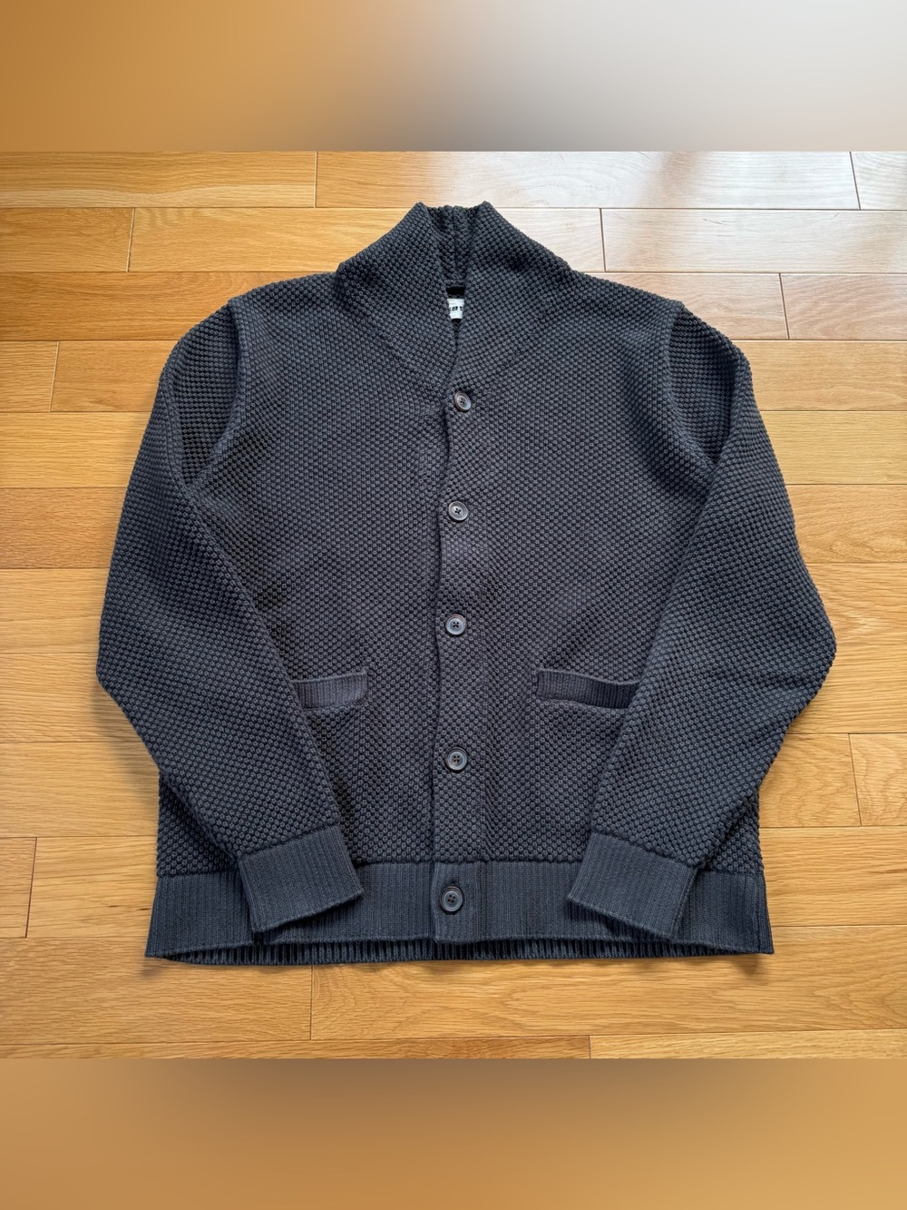 Taylor Stitch Crawford Sweater Charcoal Size 44 100% BCI COTTON Men’s XL
